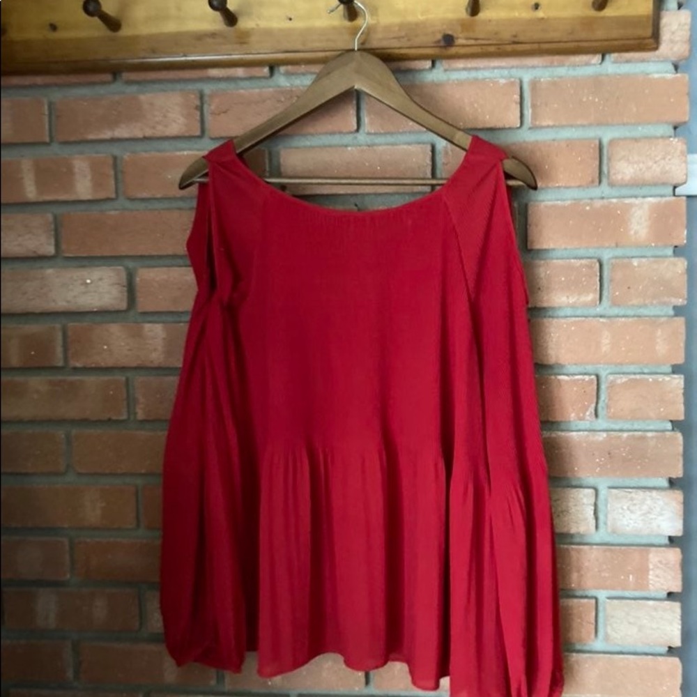 Red blouse